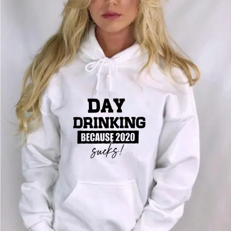 Day Drinking Because 2020 Socks Hoodie Grey - Image 3