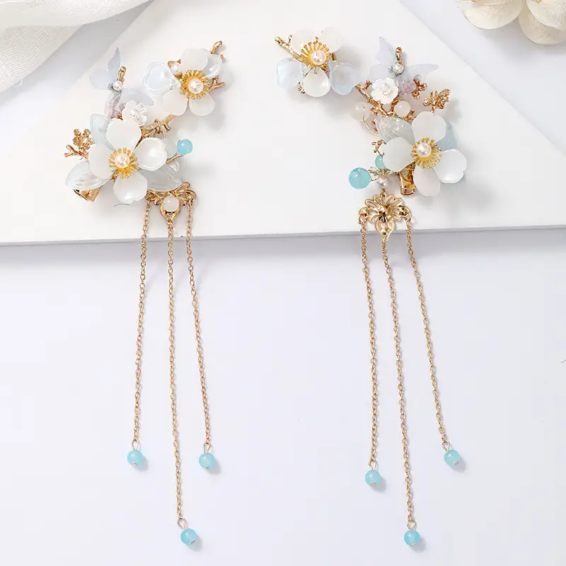 Tuanming Headdress with Tassel Earrings Set - Image 7