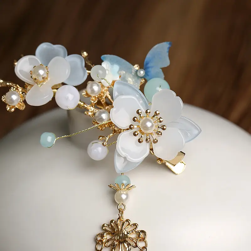 Tuanming Headdress with Tassel Earrings Set - Image 8