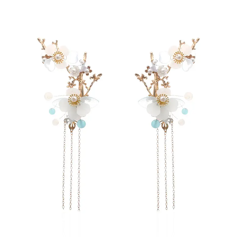 Tuanming Headdress with Tassel Earrings Set - Image 9