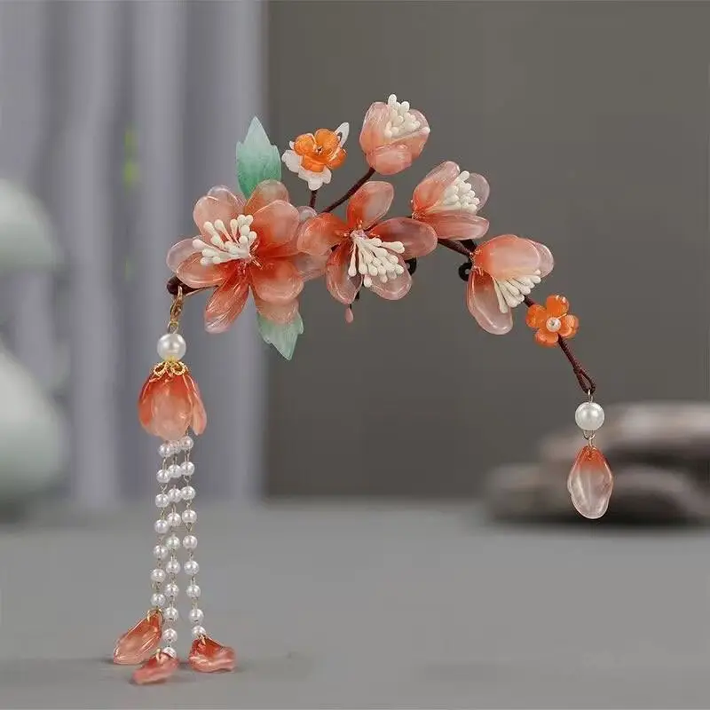 Tuanming Headdress with Tassel Earrings Set - Image 4