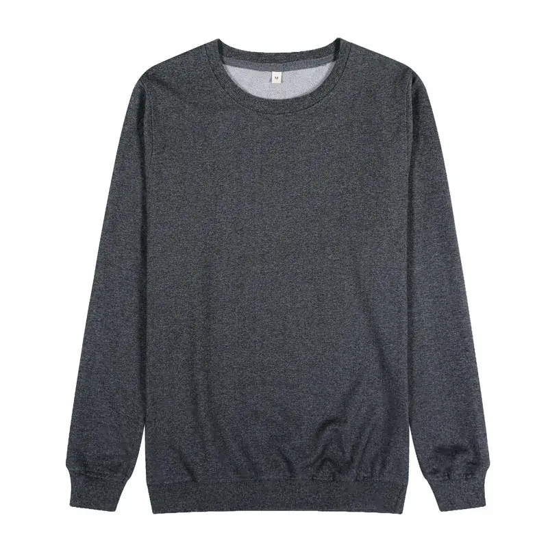Men Grey Cotton Long Sleeve T-Shirt 2020 - Image 9