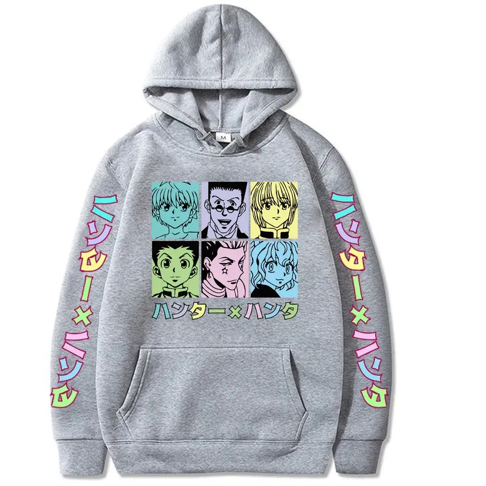 Pink Anime Holographic Hoodie for Men Large - Image 4