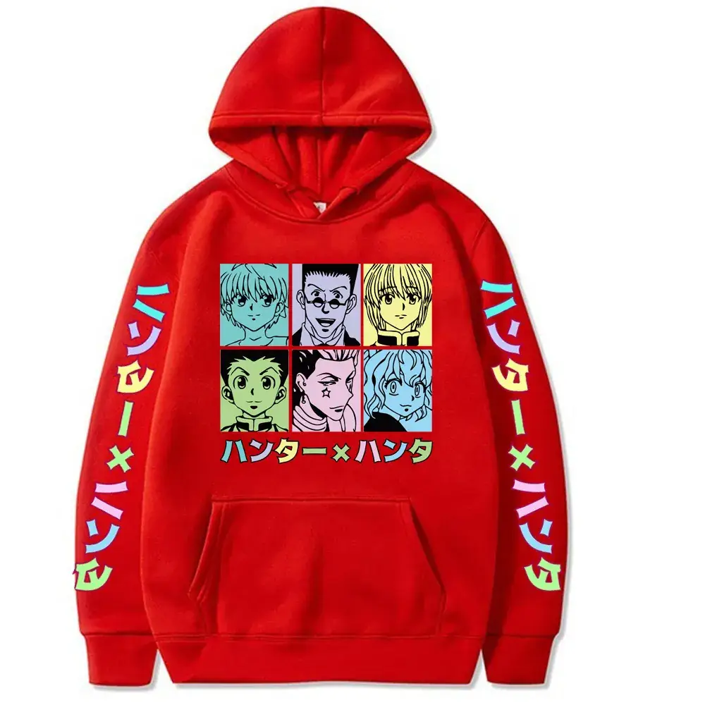 Pink Anime Holographic Hoodie for Men Large - Image 3