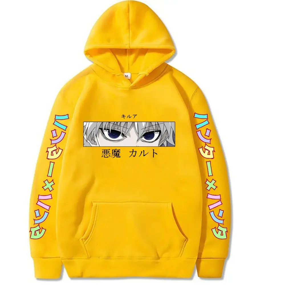 Pink Anime Holographic Hoodie for Men Large - Image 8
