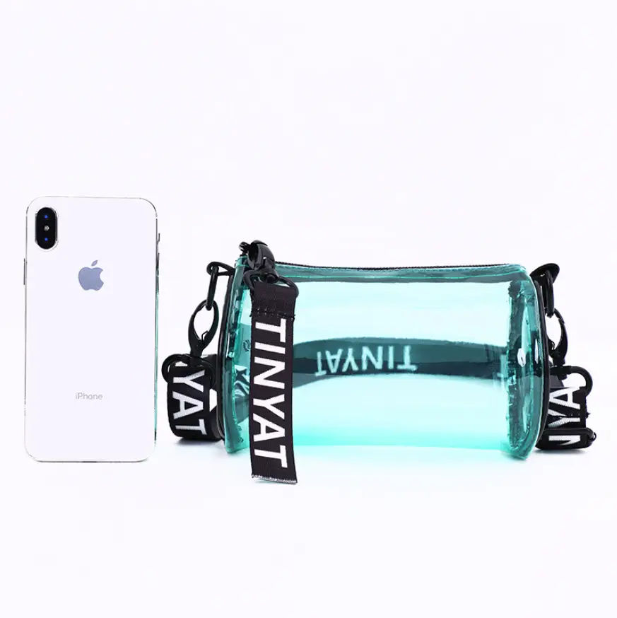 Tinyat Crossbody Bag Transparent PVC Women's Water Resistant - Image 8