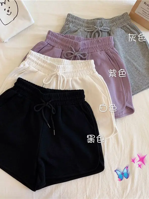 Plus-Size Women's Grey Loose Slimming Shorts