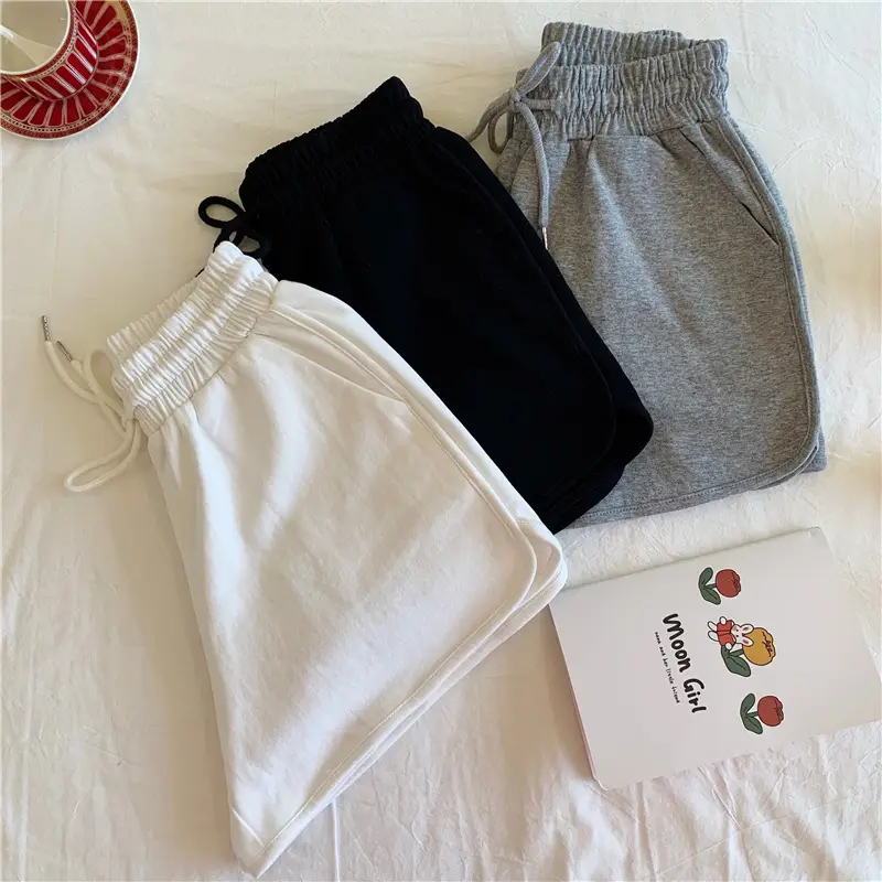 Plus-Size Women's Grey Loose Slimming Shorts — feature 11