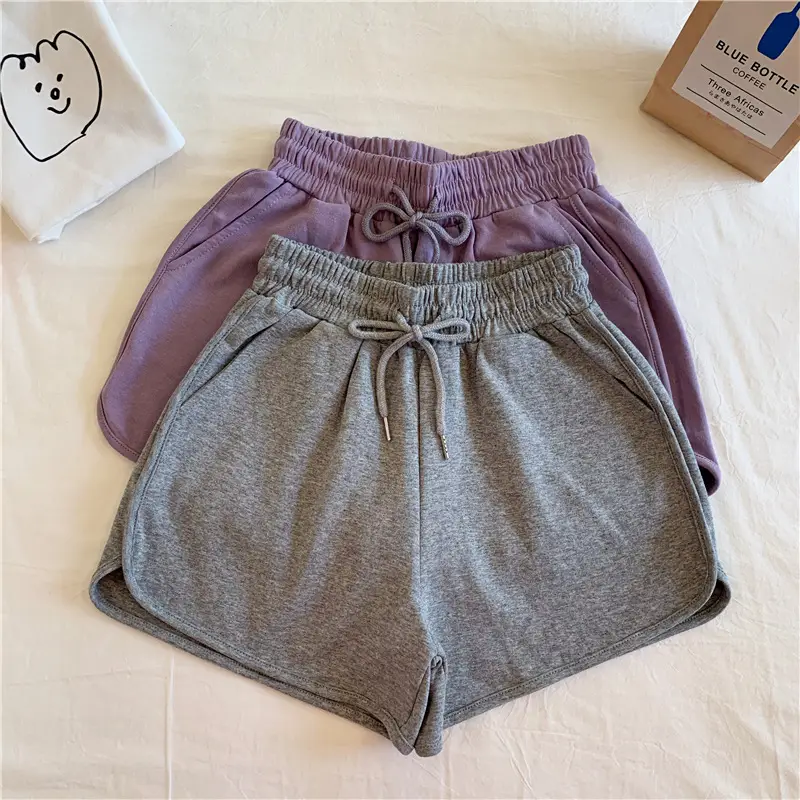 Plus-Size Women's Grey Loose Slimming Shorts — feature 17