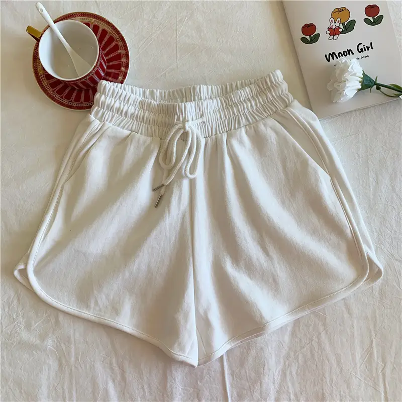 Plus-Size Women's Grey Loose Slimming Shorts — feature 19