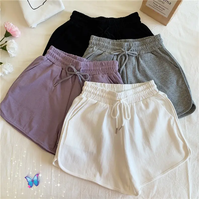 Plus-Size Women's Grey Loose Slimming Shorts — feature 4