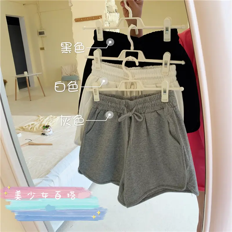 Plus-Size Women's Grey Loose Slimming Shorts — feature 6