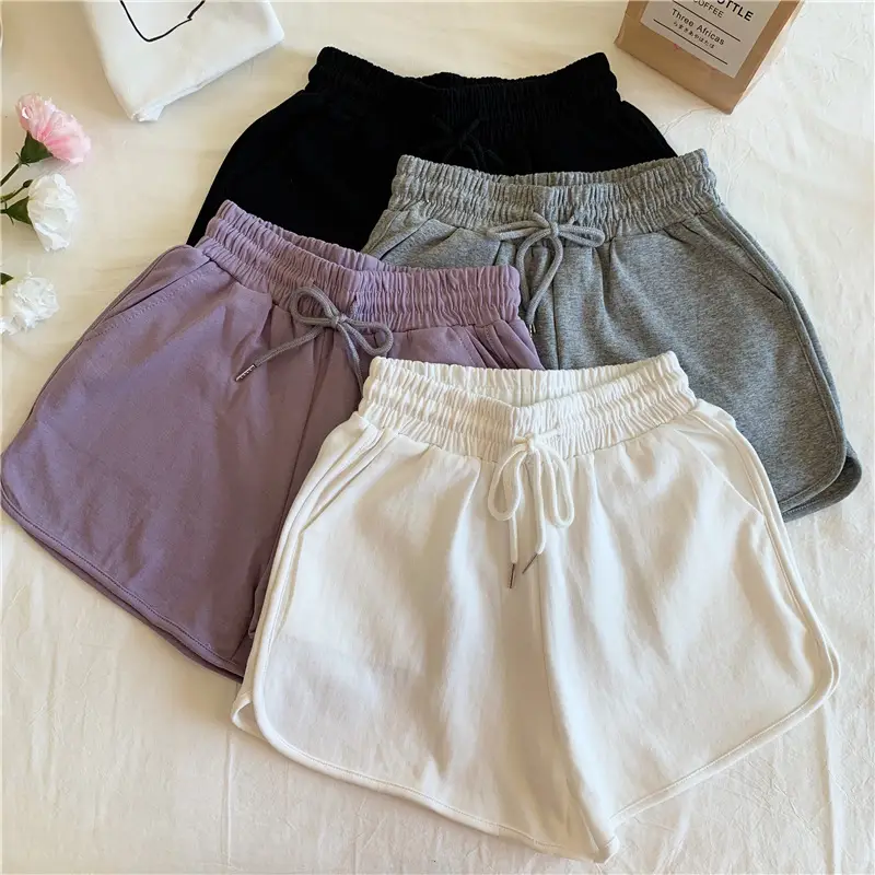 Plus-Size Women's Grey Loose Slimming Shorts — feature 9