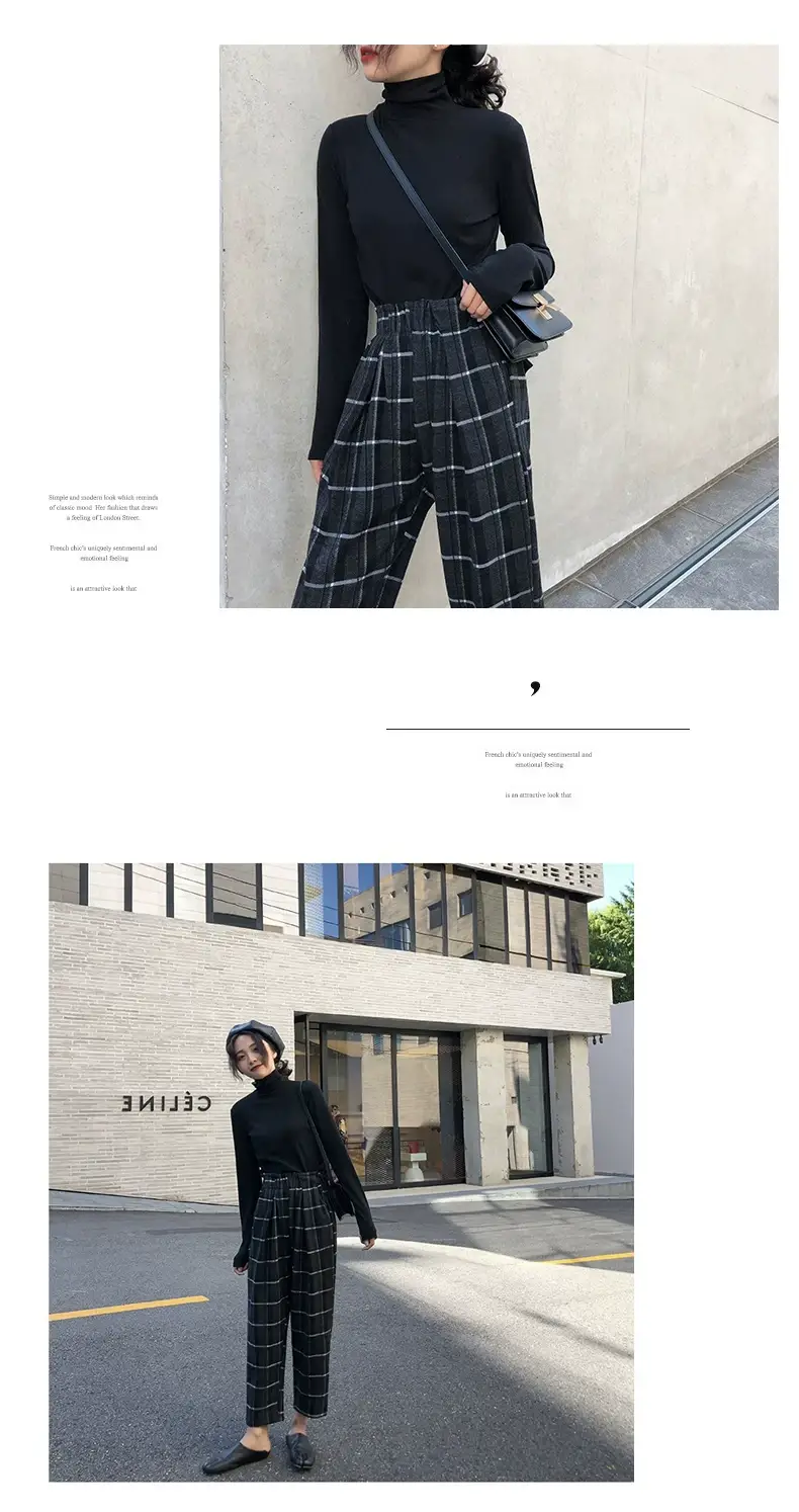 Women Knitted Turtleneck Shirt White Long Sleeve Winter Spring — feature 5