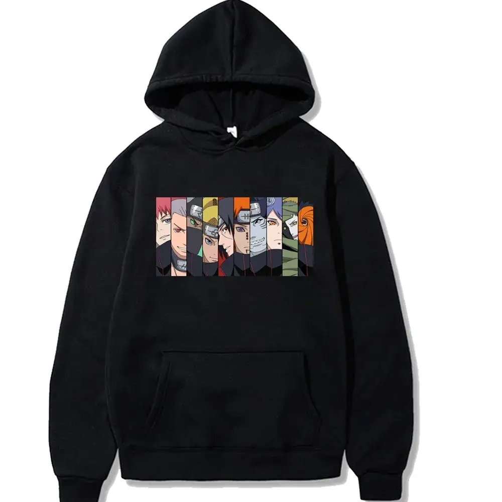 Naruto Crosshair Hoodie Plus Size Grey - Image 11