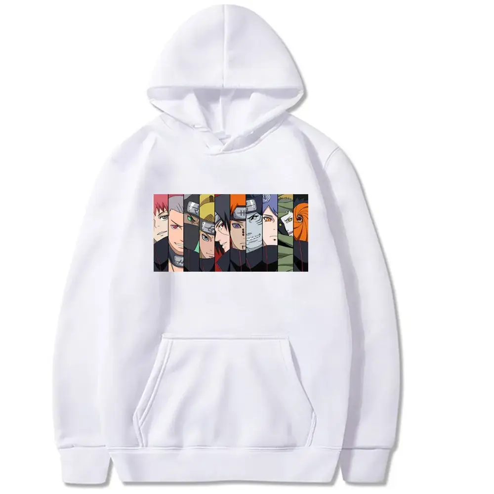 Naruto Crosshair Hoodie Plus Size Grey - Image 7