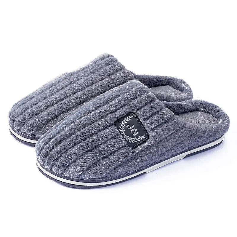 Extra Large Size Men's Cotton Slippers for Winter 4647 Indoor Warm 48 Home Use 4950 Household Slippers for Men Non-Slip and Wear-Resistant