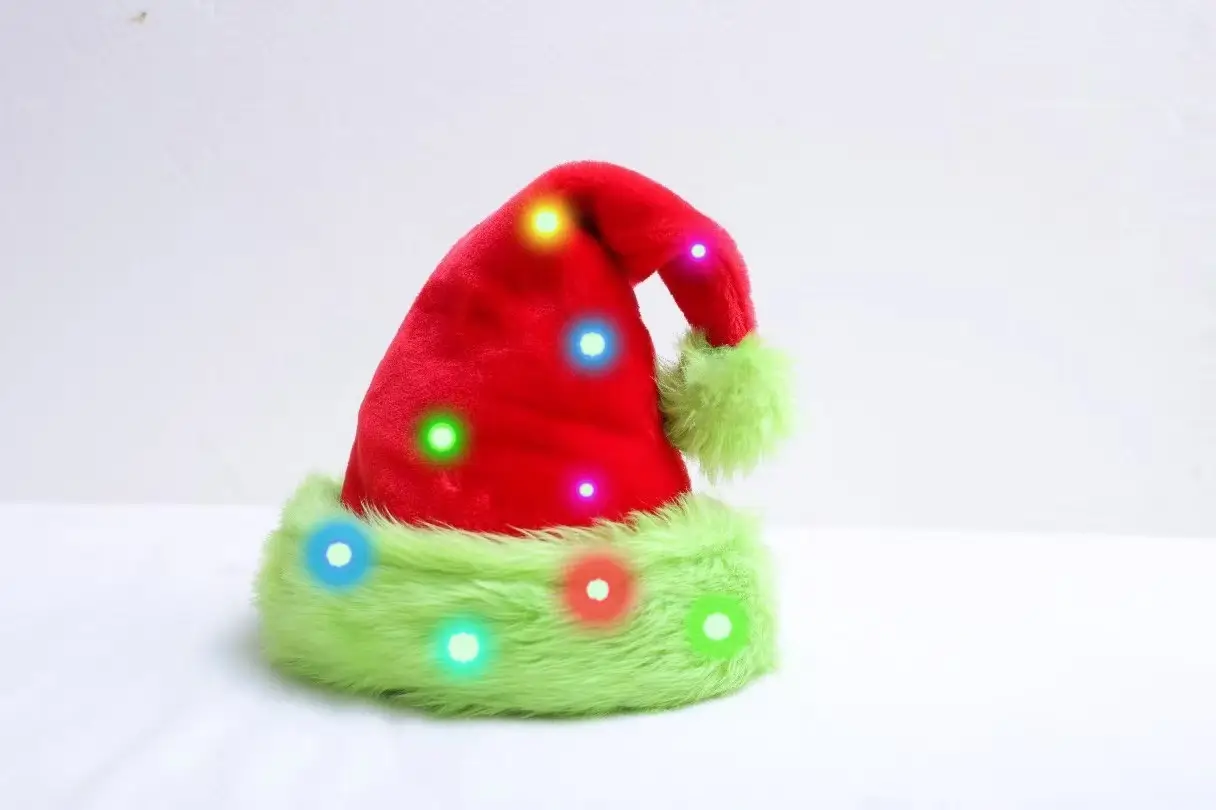 2025 Christmas Plush Christmas Hat Purple White — feature 11