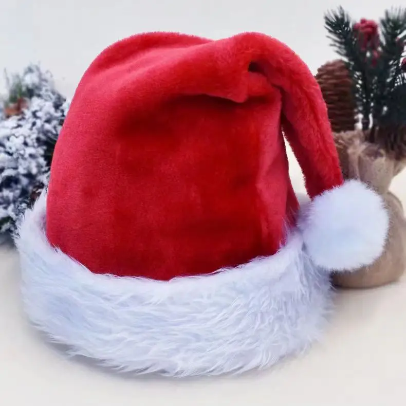 2025 Christmas Plush Christmas Hat Purple White — feature 23
