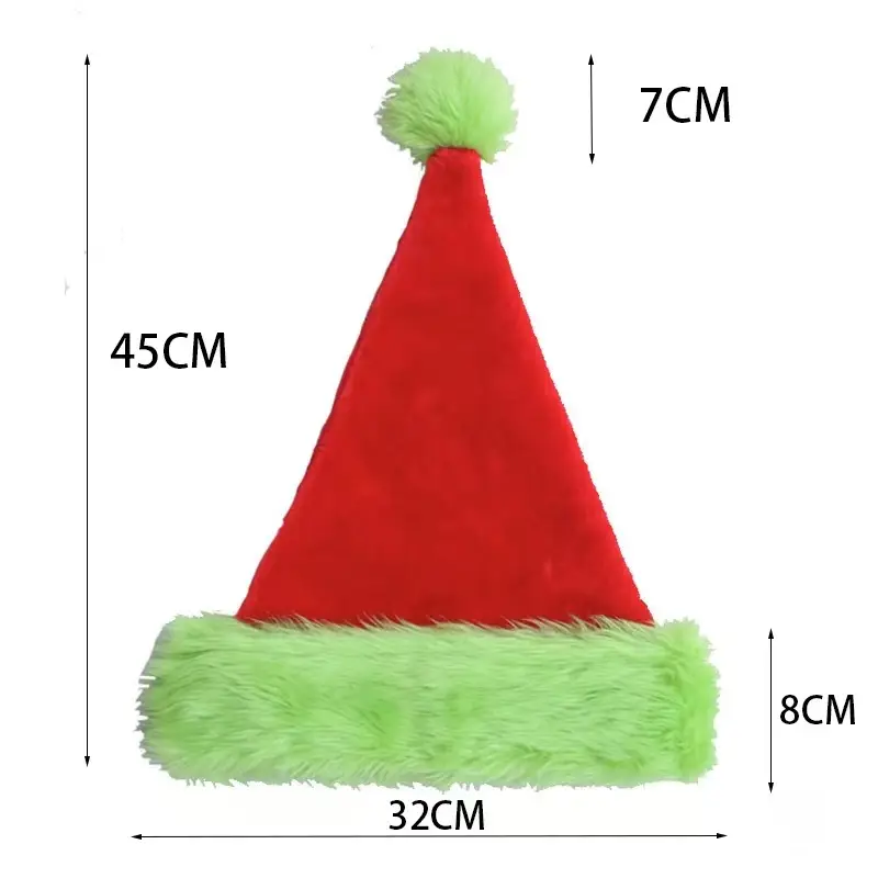 2025 Christmas Plush Christmas Hat Purple White — feature 3