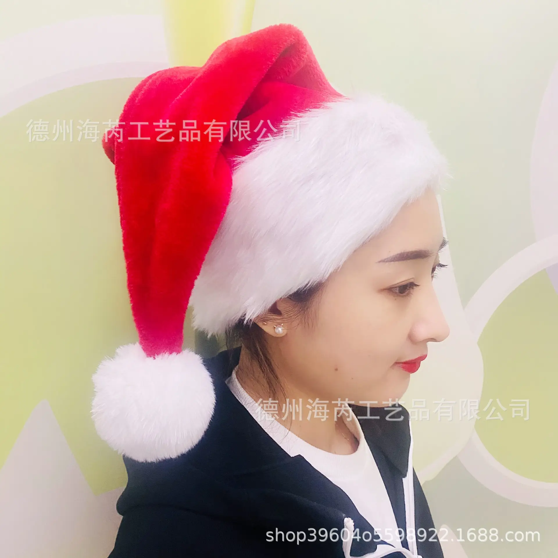 2025 Christmas Plush Christmas Hat Purple White — feature 39