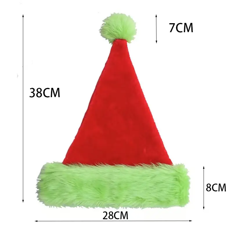 2025 Christmas Plush Christmas Hat Purple White — feature 4