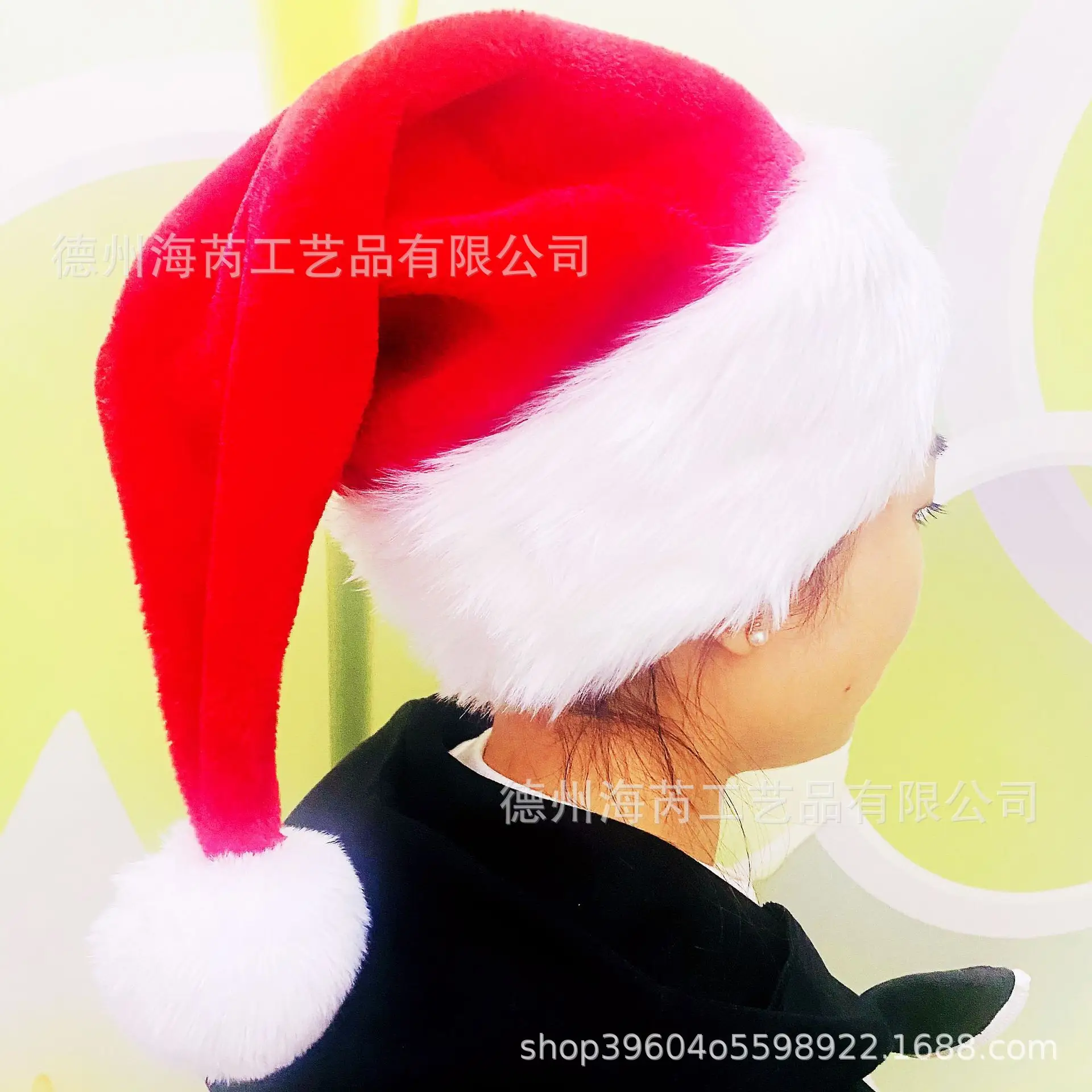 2025 Christmas Plush Christmas Hat Purple White — feature 40