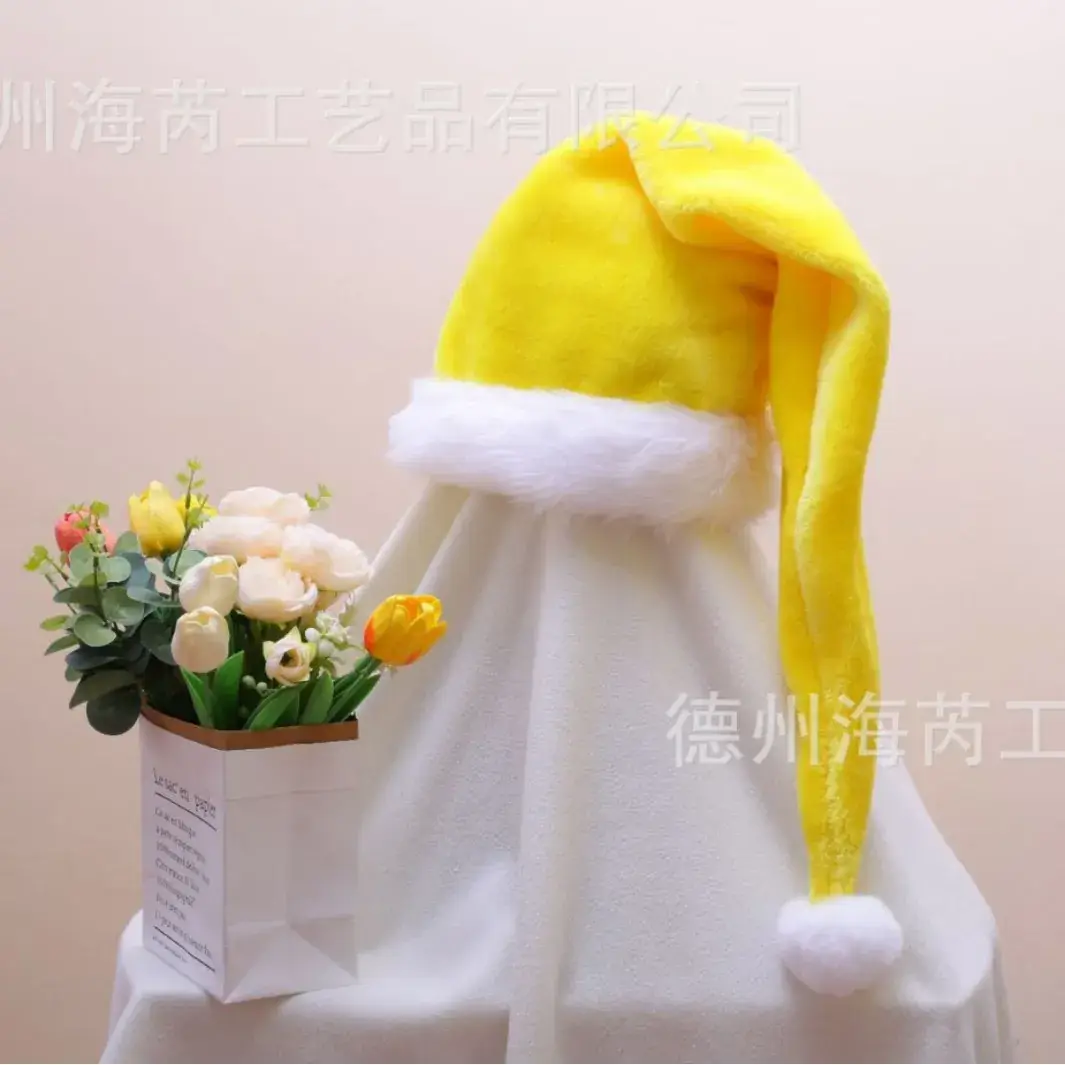 2025 Christmas Plush Christmas Hat Purple White - Image 51