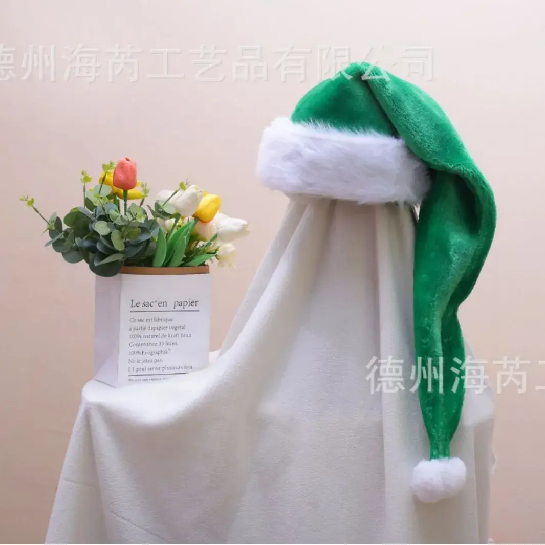 2025 Christmas Plush Christmas Hat Purple White - Image 52