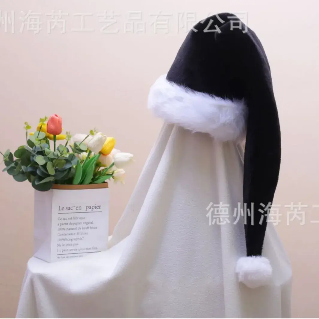2025 Christmas Plush Christmas Hat Purple White - Image 55