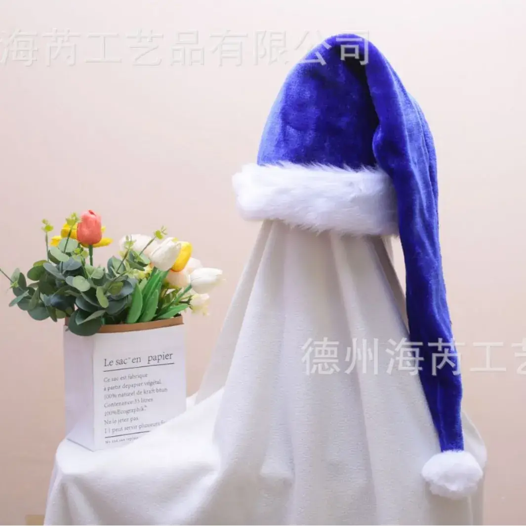 2025 Christmas Plush Christmas Hat Purple White - Image 56