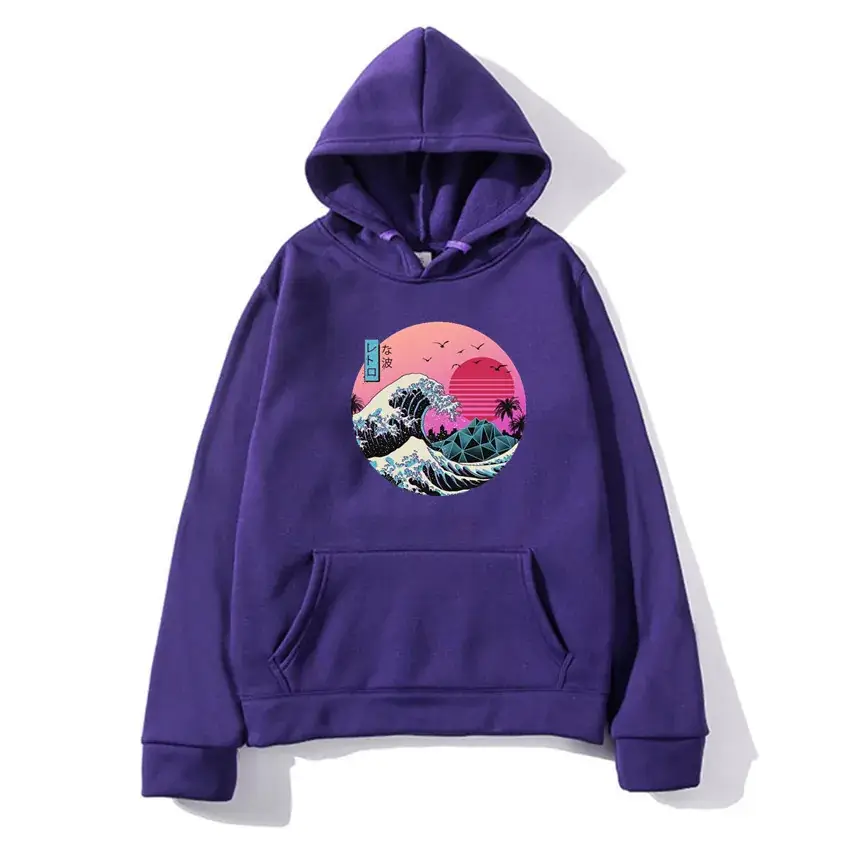 Black Graphic Hoodie for Men Women Autumn Winter - Image 5