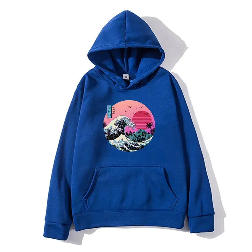 Black Graphic Hoodie for Men Women Autumn Winter - Image 8