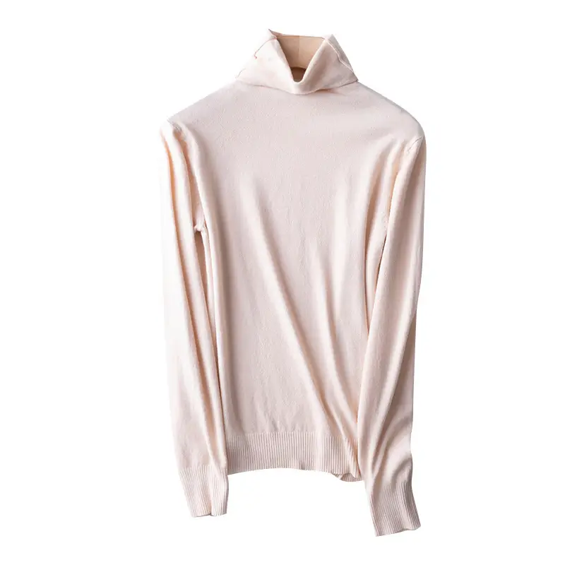 Women's Green Knitted Turtleneck Sweater - Image 20