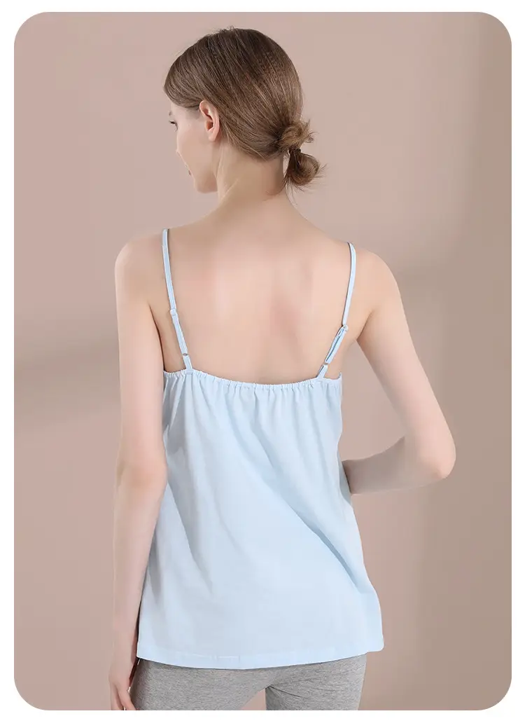 Yeno Anti-Walking Maternal Vest Light Blue Pure Cotton — feature 16
