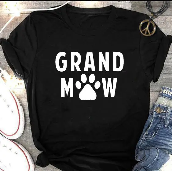 Grand Dog Mow Black T-Shirt Short Sleeve