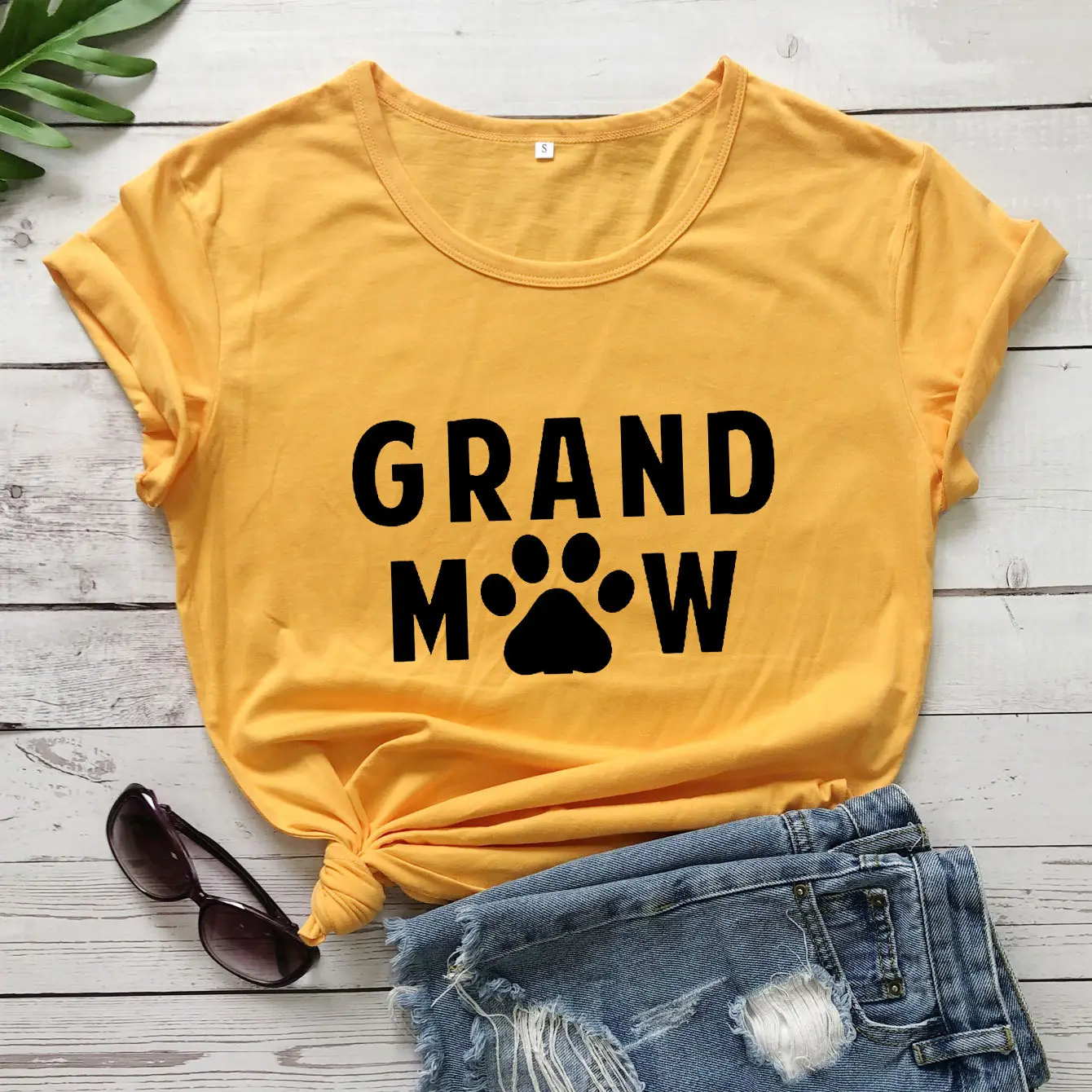 Grand Dog Mow Black T-Shirt Short Sleeve