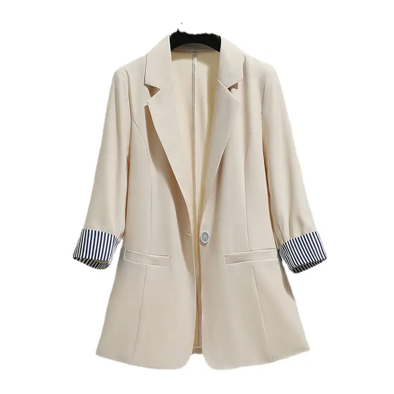 Women's White Blazer 2024 Slim Fit 3Q Sleeve - Image 8