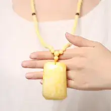 Yellow Beeswax Multi-Circle Bracelet for Men Women — feature 13