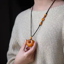 Yellow Beeswax Multi-Circle Bracelet for Men Women — feature 31