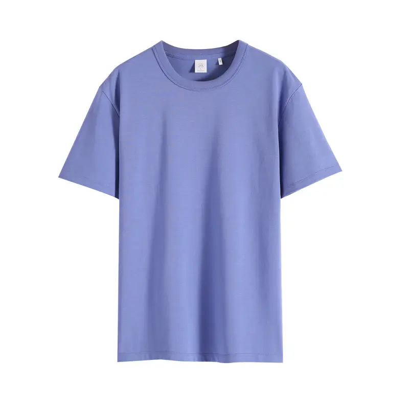 Men's Black Cotton T-Shirt Short Sleeve Crew Neck - Image 5