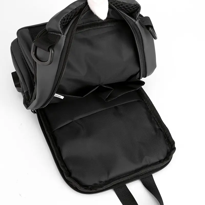 Men's Professional USB Charging Crossbody Bag Grey - Image 9
