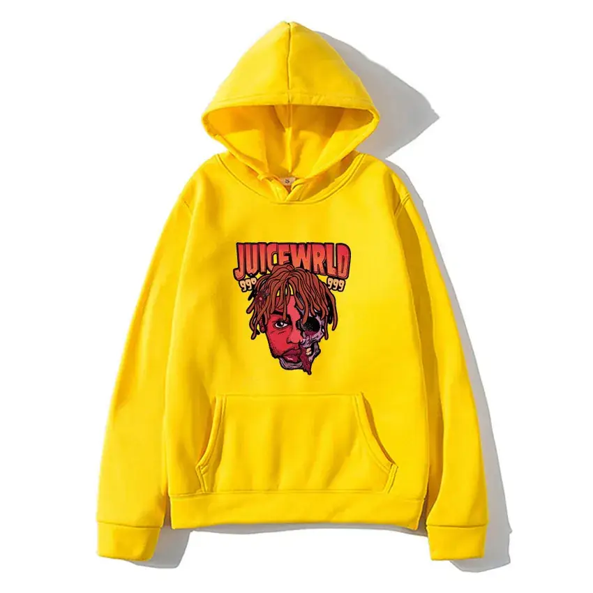 Men's Fleece Hoodie "Juice World" Print Beige - Image 25