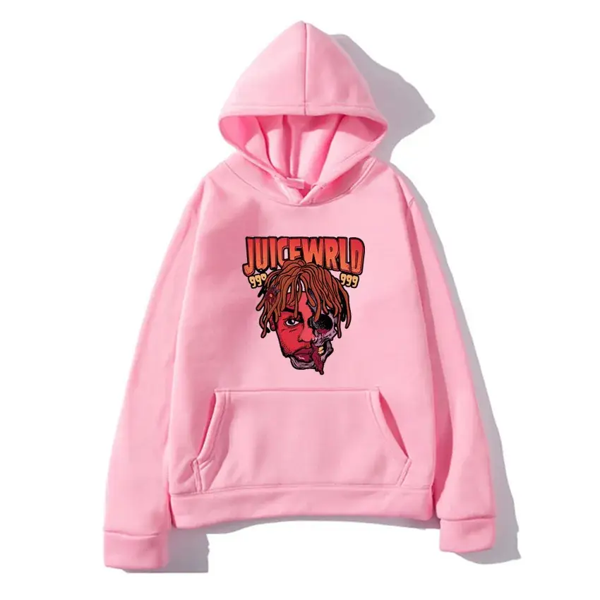 Men's Fleece Hoodie "Juice World" Print Beige - Image 26