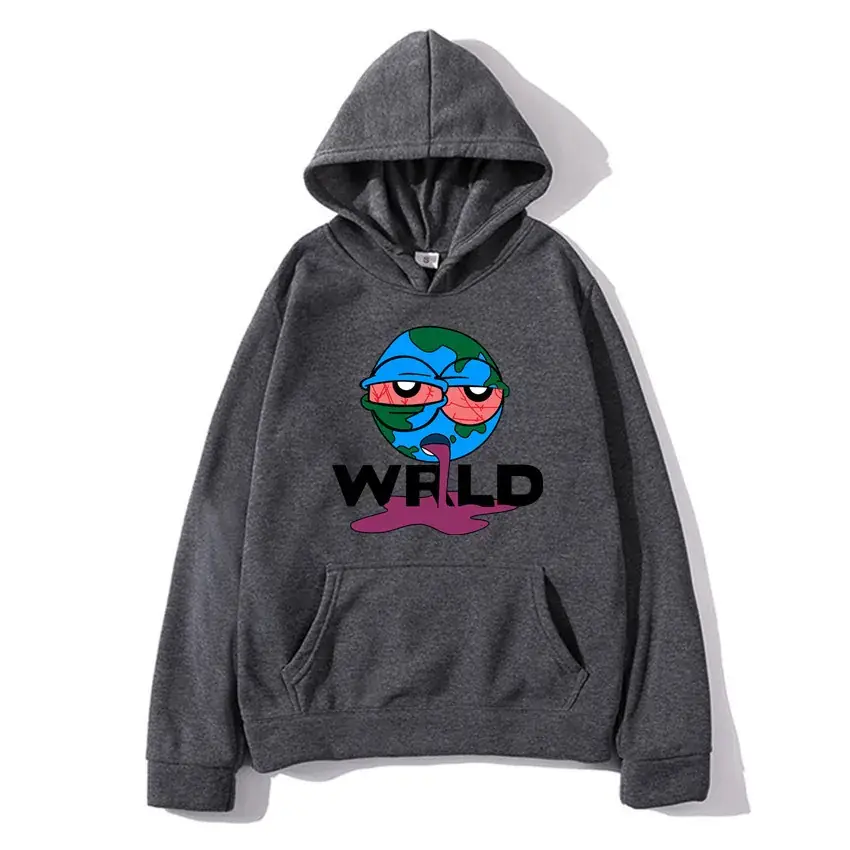Men's Fleece Hoodie "Juice World" Print Beige - Image 10