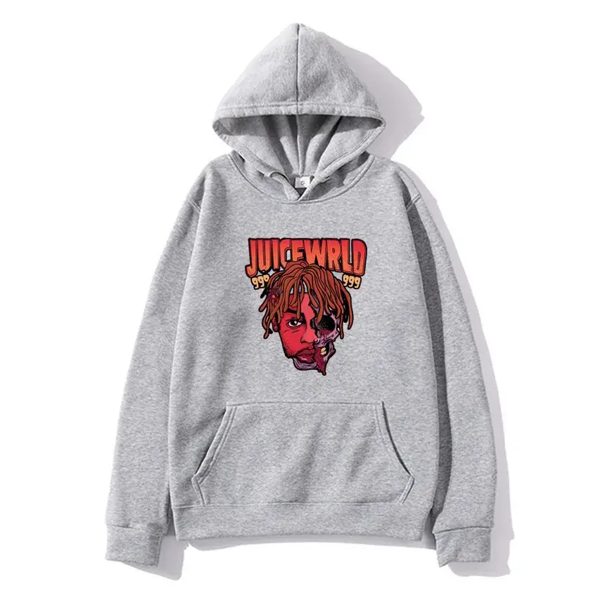 Men's Fleece Hoodie "Juice World" Print Beige - Image 18