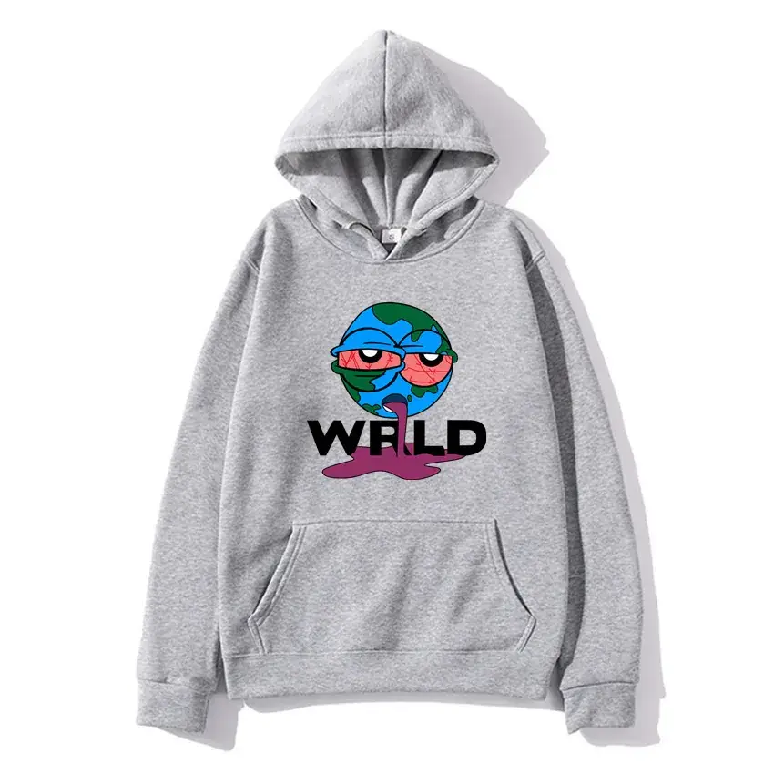 Men's Fleece Hoodie "Juice World" Print Beige - Image 6
