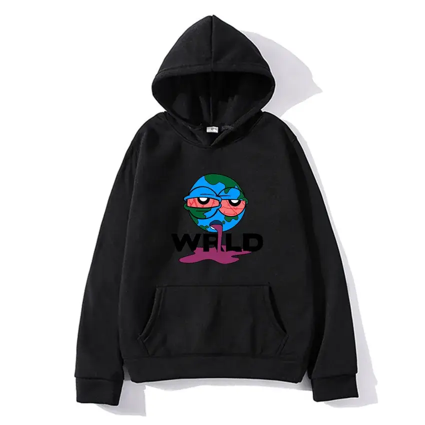 Men's Fleece Hoodie "Juice World" Print Beige - Image 7