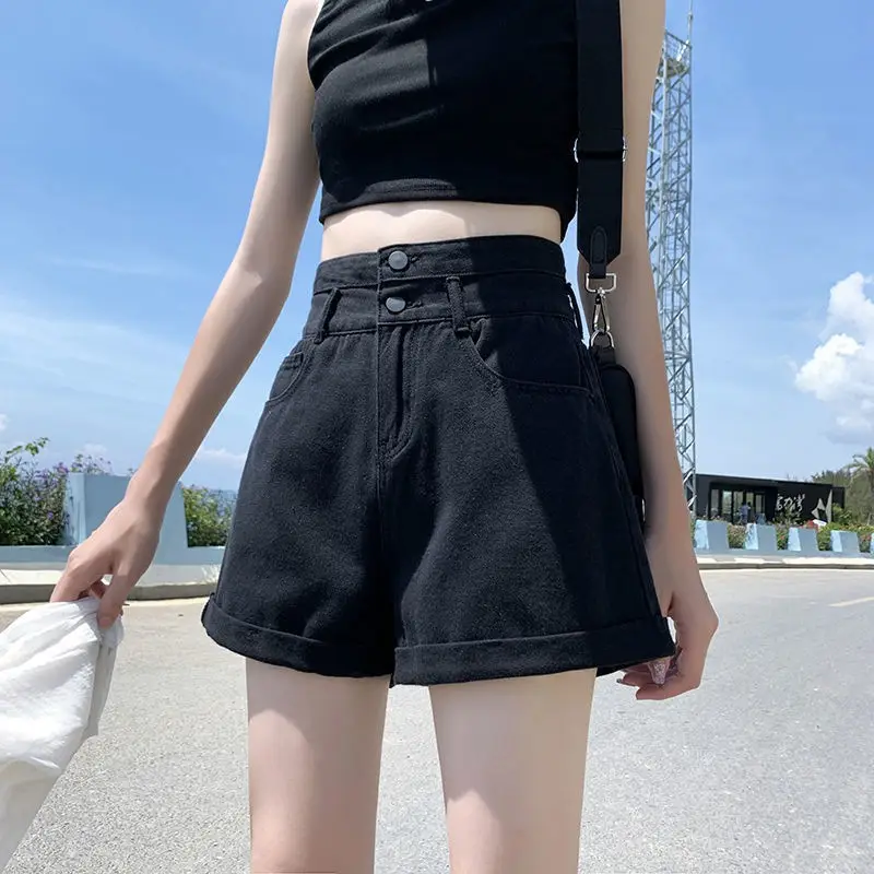 Women Denim Shorts Ultra High Waist 2020 Summer - Image 2
