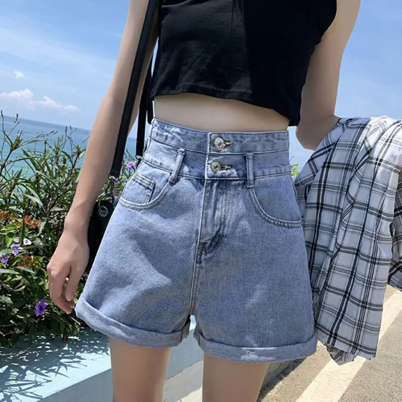 Women Denim Shorts Ultra High Waist 2020 Summer - Image 3